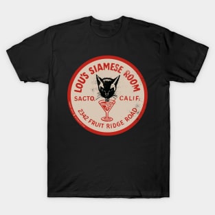 Vintage Lou's Siamese Room in Sacramento T-Shirt